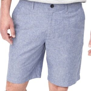 Banana Republic Men’s Linen Shorts, Navy & White, 34